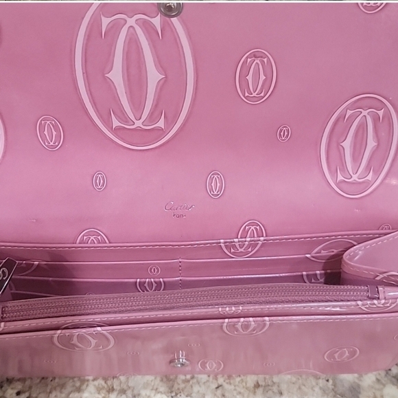 Cartier Pink Patent Leather Happy Birthday Limited Edition Wallet - Picture 7 of 11